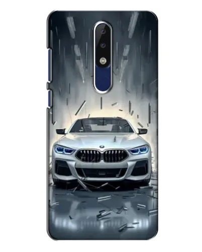 Чохол для Nokia 5.1 Plus (X5) з картинкою «BMW у світлі фар»