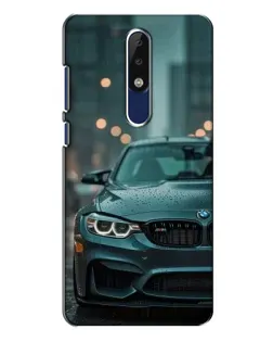 Чохол для Nokia 5.1 Plus (X5) з картинкою «BMW у вогнях міста»