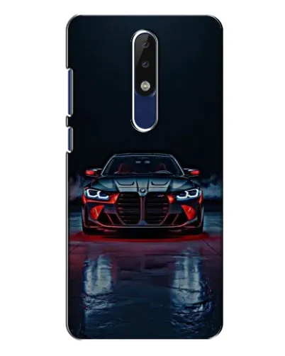 Чохол для Nokia 5.1 Plus (X5) з картинкою «BMW на мокрій дорозі»