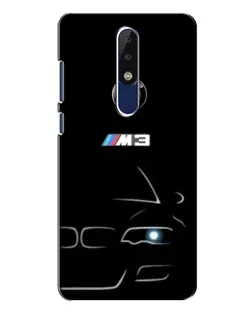 Чохол для Nokia 5.1 Plus (X5) з картинкою «Мінімалістичний принт BMW M3»