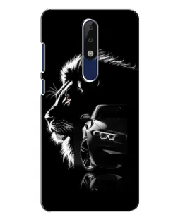 Чохол для Nokia 5.1 Plus (X5) з картинкою «BMW та лев»