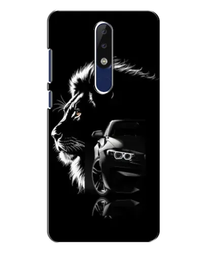 Чохол для Nokia 5.1 Plus (X5) з картинкою «BMW та лев»