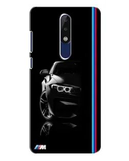 Чохол для Nokia 5.1 Plus (X5) з картинкою «Силует BMW в темряві»