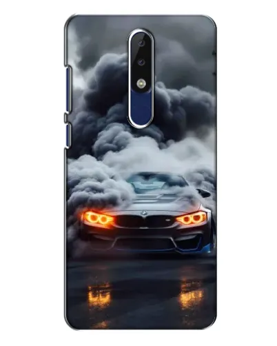 Чохол для Nokia 5.1 Plus (X5) з картинкою «BMW у диму»