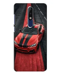 Чохол для Nokia 5.1 Plus (X5) з картинкою «BMW на червоній доріжці»