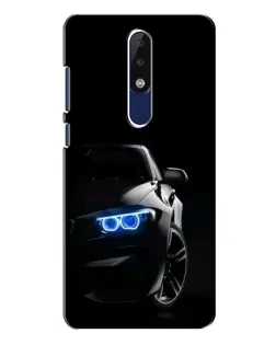 Чехол для Nokia 5.1 Plus (X5) с картинкой «BMW — ночной взгляд»