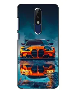 Чехол для Nokia 5.1 Plus (X5) с картинкой «BMW — золотая эмблема»