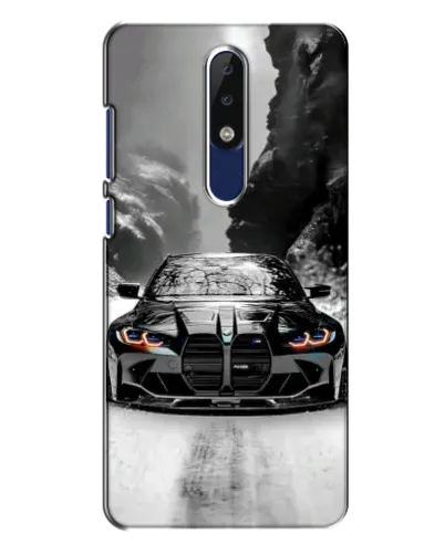 Чехол для Nokia 5.1 Plus (X5) с картинкой «BMW — акварельный дрифт» Чехол для Nokia 5.1 Plus (X5) с картинкой «BMW — акварельный дрифт»