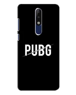 Чехол для Nokia 5.1 Plus (X5) с картинкой «PUBG — белый логотип»