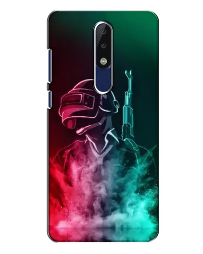 Чехол для Nokia 5.1 Plus (X5) с картинкой «PUBG — огненный воин» Чехол для Nokia 5.1 Plus (X5) с картинкой «PUBG — огненный воин»