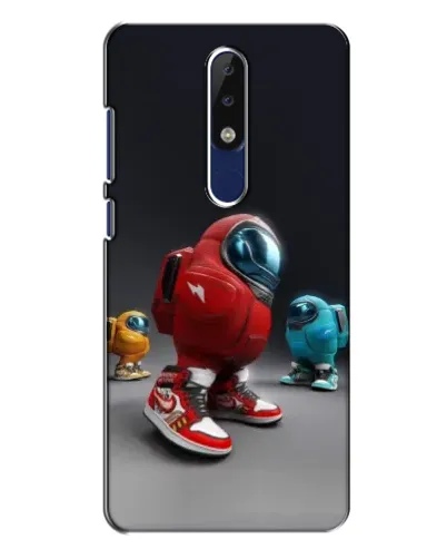 Чехол для Nokia 5.1 Plus (X5) с картинкой «Among Us — 3D стиль»