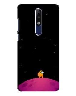 Чехол для Nokia 5.1 Plus (X5) с картинкой «Одинокий герой на планете»