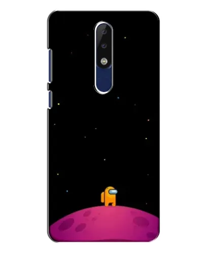 Чехол для Nokia 5.1 Plus (X5) с картинкой «Одинокий герой на планете»