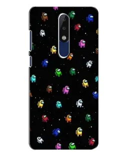 Чехол для Nokia 5.1 Plus (X5) с картинкой «Экипаж Among Us»