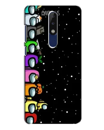 Чехол для Nokia 5.1 Plus (X5) с картинкой «Команда Among Us»