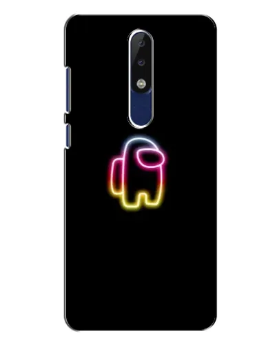 Чехол для Nokia 5.1 Plus (X5) с картинкой «Among Us градиент»