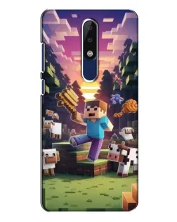 Чехол для Nokia 5.1 Plus (X5) с картинкой «Стив на ферме» Чехол для Nokia 5.1 Plus (X5) с картинкой «Стив на ферме»