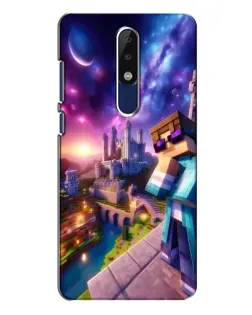 Чехол для Nokia 5.1 Plus (X5) с картинкой «Стив и космос»