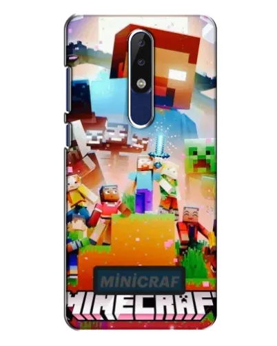 Чехол для Nokia 5.1 Plus (X5) с картинкой «Minecraft герои игры» Чехол для Nokia 5.1 Plus (X5) с картинкой «Minecraft герои игры»