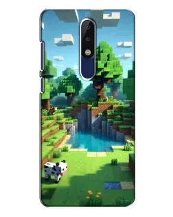 Чехол для Nokia 5.1 Plus (X5) с картинкой «Minecraft летний день»