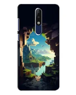 Чехол для Nokia 5.1 Plus (X5) с картинкой «Вид из пещеры»