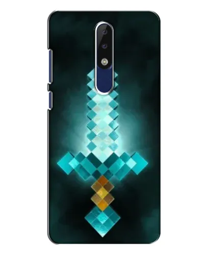 Чехол для Nokia 5.1 Plus (X5) с картинкой «Алмазный меч неон» Чехол для Nokia 5.1 Plus (X5) с картинкой «Алмазный меч неон»