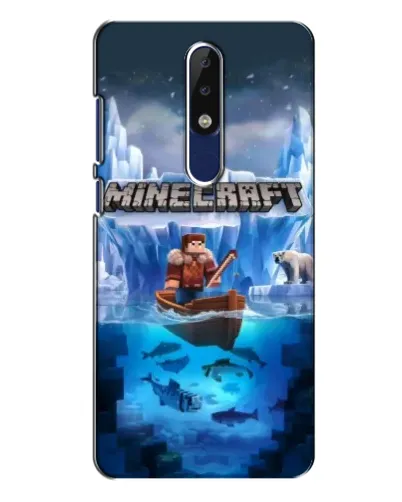 Чехол для Nokia 5.1 Plus (X5) с картинкой «Minecraft ледяной мир» Чехол для Nokia 5.1 Plus (X5) с картинкой «Minecraft ледяной мир»
