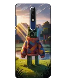 Чехол для Nokia 5.1 Plus (X5) с картинкой «Крипер в свитере»