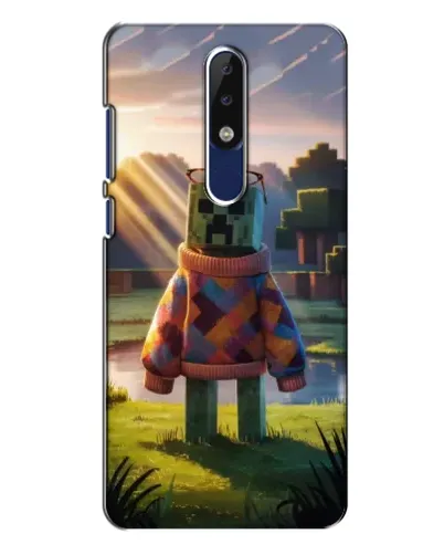 Чехол для Nokia 5.1 Plus (X5) с картинкой «Крипер в свитере» Чехол для Nokia 5.1 Plus (X5) с картинкой «Крипер в свитере»