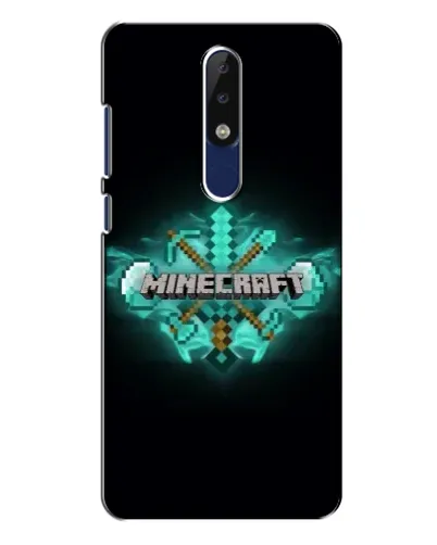 Чехол для Nokia 5.1 Plus (X5) с картинкой «Minecraft Diamond лого» Чехол для Nokia 5.1 Plus (X5) с картинкой «Minecraft Diamond лого»