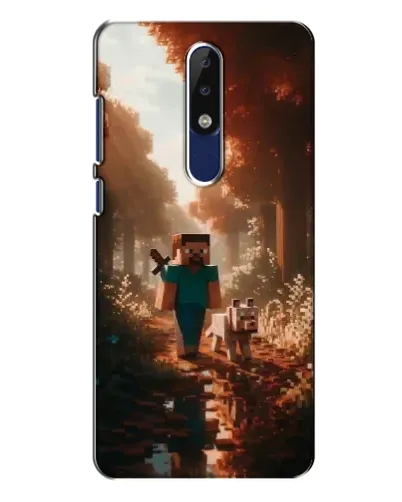Чехол для Nokia 5.1 Plus (X5) с картинкой «Стив в лесу» Чехол для Nokia 5.1 Plus (X5) с картинкой «Стив в лесу»