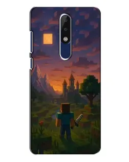 Чехол для Nokia 5.1 Plus (X5) с картинкой «Стив у башни»