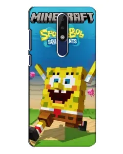 Чохол для Nokia 5.1 Plus (X5) з картинкою «Губка Боб Minecraft» Чохол для Nokia 5.1 Plus (X5) з картинкою «Губка Боб Minecraft»