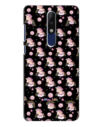 Чехол для Nokia 5.1 Plus (X5) с картинкой «Magic Unicorn паттерн»