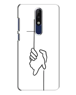 Чехол для Nokia 5.1 Plus (X5) с картинкой «Рука держит»