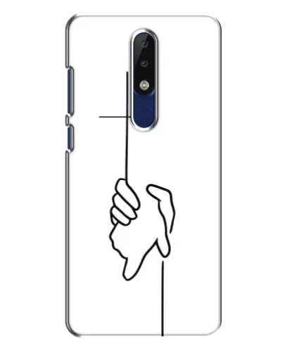 Чехол для Nokia 5.1 Plus (X5) с картинкой «Рука держит»