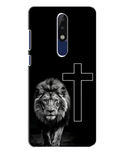 Чехол для Nokia 5.1 Plus (X5) с картинкой «Лев и Крест»