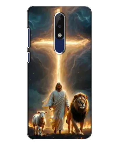 Чехол для Nokia 5.1 Plus (X5) с картинкой «Лев Иуды и Свет»