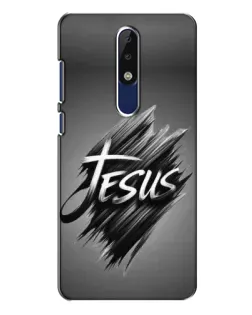 Чехол для Nokia 5.1 Plus (X5) с картинкой «Надпись Jesus Graffiti»