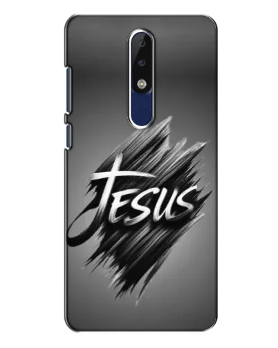 Чехол для Nokia 5.1 Plus (X5) с картинкой «Надпись Jesus Graffiti»