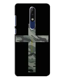 Чехол для Nokia 5.1 Plus (X5) с картинкой «Милитари Крест»