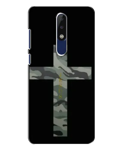 Чехол для Nokia 5.1 Plus (X5) с картинкой «Милитари Крест»