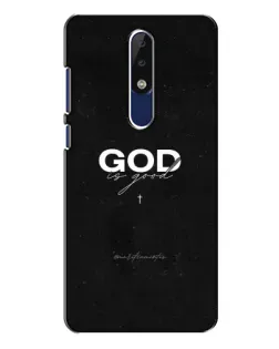 Чехол для Nokia 5.1 Plus (X5) с картинкой «GOD — Бог над всем»