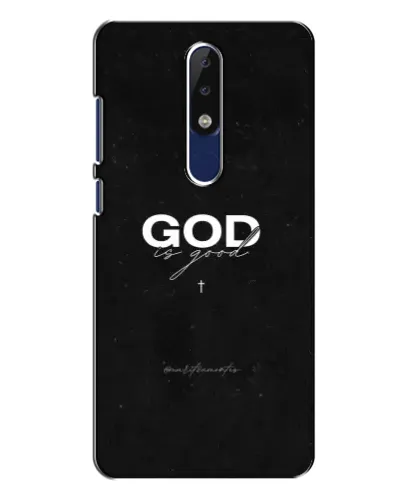 Чехол для Nokia 5.1 Plus (X5) с картинкой «GOD — Бог над всем»