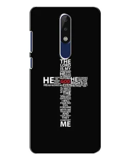 Чехол для Nokia 5.1 Plus (X5) с картинкой «Текстовый крест»