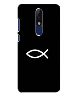 Чехол для Nokia 5.1 Plus (X5) с картинкой «Символ рыбы Jesus»