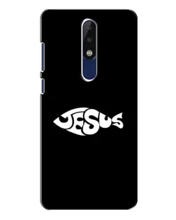 Чехол для Nokia 5.1 Plus (X5) с картинкой «Рыба Jesus»