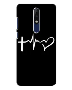 Чехол для Nokia 5.1 Plus (X5) с картинкой «Пульс веры»