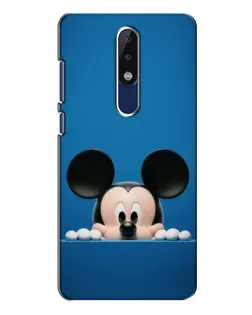 Чехол для Nokia 5.1 Plus (X5) с картинкой «Микки выглядывает»