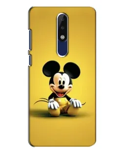 Чехол для Nokia 5.1 Plus (X5) с картинкой «Микки на желтом»